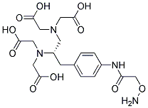 (S)-1-(4-AMINOXYACETAMIDOBENZYL)ETHYLENEDIAMINETETRAACETIC ACID Struktur