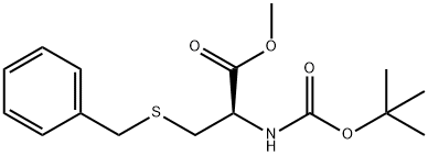 N-BOC-S-BENZYL-(L)-CYSTEINE-METHYL ESTER Struktur