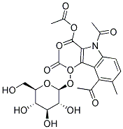 METHYL-3-O-TETRA-ACETYL-B-GLUCOSIDOXYINDOLE-2-CARBOXYLATE Struktur