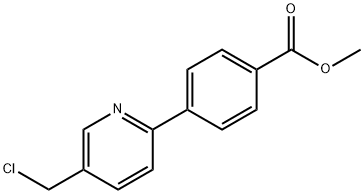 METHYL 4-[5-(CHLOROMETHYL)PYRIDIN-2-YL]BENZOATE Struktur