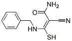 3-(BENZYLAMINO)-2-CYANO-3-SULPHANYLACRYLAMIDE Struktur