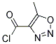 5-METHYL-1,2,3-OXADIAZOLE-4-CARBONYL CHLORID Struktur