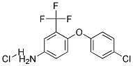 4-(4-CHLOROPHENOXY)-3-(TRIFLUOROMETHYL)ANILINEHYDROCHLORIDE Struktur