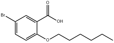 5-BROMO-2-(HEXYLOXY)BENZOIC ACID Struktur