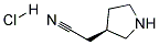 (R)-3-Pyrrolidineacetonitrile hydrochloride Struktur