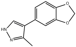 4-(1,3-BENZODIOXOL-5-YL)-3-METHYL-1H-PYRAZOLE Struktur