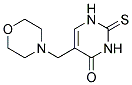 5-(Morpholin-4-ylmethyl)-2-thioxo-2,3-dihydro-1H-pyrimidin-4-one Struktur