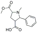 5-(Methoxycarbonyl)-1-methyl-2-phenylpyrrolidine-3-carboxylic acid Struktur