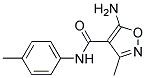 5-Amino-3-methyl-N-(4-methylphenyl)isoxazole-4-carboxamide Struktur