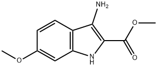 Methyl 3-amino-6-methoxy-1H-indole-2-carboxylate Struktur