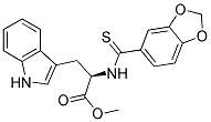 (R)-2-[(BENZO[1,3]DIOXOLE-5-CARBOTHIOYL)-AMINO]-3-(1H-INDOL-3-YL)-PROPIONIC ACID METHYL ESTER Struktur