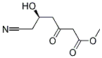 (R)-6-CYANO-5-HYDROXY-3-OXO-HEXANOIC ACID METHYL ESTER Struktur