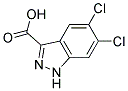 5,6-DICHLORO-3-(1H)-INDAZOLE CARBOXYLIC ACID Struktur