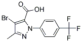 4-BROMO-3-METHYL-1-[4-(TRIFLUOROMETHYL)PHENYL]-1H-PYRAZOLE-5-CARBOXYLIC ACID Struktur