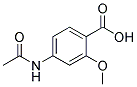 4-Acetylamino-2-Methoxy-Benzoic Acid Struktur