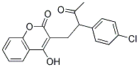 3-[2-(4'-Chlorophenyl)-B-Acetylethyl]-4-Hydroxycoumarin Struktur