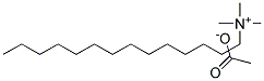 Tetradecyl trimethyl ammonium acetate Struktur