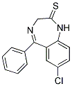 7-Chloro-1,3-Dihydro-5-Phenyl-2H-1,4-Benzodiazepin-2-Thione Struktur