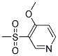 4-METHOXY-3-MESYLPYRIDINE Struktur