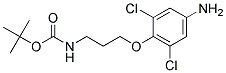 TERT-BUTYL 3-(4-AMINO-2,6-DICHLOROPHENOXY)PROPYLCARBAMATE Struktur