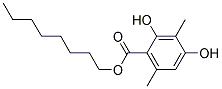 OCTYL-2,4-DIHYDROXY-3,6-DIMETHYLBENZOATE Struktur