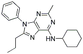 N-CYCLOHEXYL-2-METHYL-9-PHENYL-8-PROPYL-9H-PURIN-6-AMINE Struktur