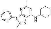 N-CYCLOHEXYL-2,8-DIMETHYL-9-PHENYL-9H-PURIN-6-AMINE Struktur