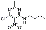 N-BUTYL-6-CHLORO-2-METHYL-5-NITROPYRIMIDIN-4-AMINE Struktur