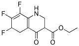 ETHYL-6,7,8-TRIFLUORO-1,2,5-THIHYDRO-4-OXO-3-QUINOLINE CARBOXYLATE Struktur