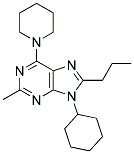 9-CYCLOHEXYL-2-METHYL-6-(PIPERIDIN-1-YL)-8-PROPYL-9H-PURINE Struktur