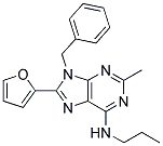 9-BENZYL-8-(FURAN-2-YL)-2-METHYL-N-PROPYL-9H-PURIN-6-AMINE Struktur