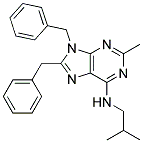 8,9-DIBENZYL-N-ISOBUTYL-2-METHYL-9H-PURIN-6-AMINE Struktur