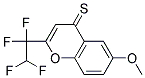 6-METHOXY-2-(1,1,2,2-TETRAFLUOROETHYL)-4H-CHROMENE-4-THIONE Struktur