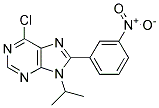 6-CHLORO-9-ISOPROPYL-8-(3-NITROPHENYL)-9H-PURINE Struktur