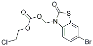 6-BROMO-3-(2-CHLOROETHOXYCARBONYLOXYMETHYL)-2-BENZOTHIAZOLINONE Struktur