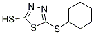 5-CYCLOHEXYLTHIO-1,3,4-THIADIAZOLE-2-THIOL Struktur