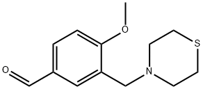 4-METHOXY-3-THIOMORPHOLIN-4-YLMETHYLBENZALDEHYDE Struktur