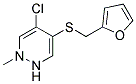 4-CHLORO-5-[(2-FURYLMETHYL)THIO]-2-METHYLPYRIDAZIN Struktur