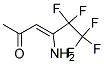 4-AMINO-5,5,6,6,6-PENTAFLUOROHEX-3-ENE-2-ONE Struktur