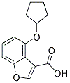 4-(CYCLOPENTYLOXY)BENZOFURAN-3-CARBOXYLIC ACID Struktur