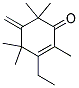 3-ETHYL-2,4,4,6,6-PENTAMETHYL-5-METHYLENE-CYCLOHEX-2-ENONE Struktur