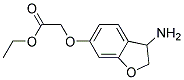 ethyl 2-(3-amino-2,3-dihydrobenzofuran-6-yloxy)acetate Struktur