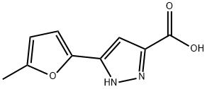 5-(5-METHYLFURAN-2-YL)-1H-PYRAZOLE-3-CARBOXYLIC ACID Struktur