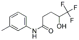 5,5,5-TRIFLUORO-4-HYDROXY-PENTANOIC ACID M-TOLYLAMIDE Struktur