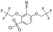 3-CYANO-2,4-BIS(2,2,2-TRIFLUOROETHOXY)BENZENESULFONYL CHLORIDE, TECH Struktur