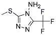 3-(METHYLTHIO)-5-(TRIFLUOROMETHYL)-4H-1,2,4-TRIAZOL-4-AMINE, TECH Struktur