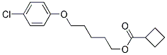 5-(4-CHLOROPHENOXY)PENTYL CYCLOBUTANE-1-CARBOXYLATE, TECH Struktur