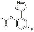 ACETIC ACID 4-FLUORO-2-ISOXAZOL-5-YL-PHENYL ESTER Struktur