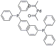 DIACETOBIS(TRIPHENYLPHOSPHINE)PALLADIUM& Struktur