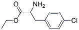 P-CHLORO-DL-PHENYLALANINE ETHYL ESTER Struktur